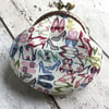 Shoe Themed Fabric Coin Clasp Purse 