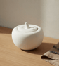 Handmade White Apple Jewellery Box with Lid - Personalised Trinket Pot