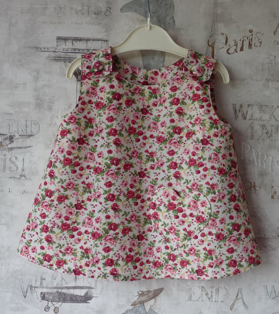 Pink and Red Flowery Top - Age 1