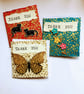 3 handmade thank you cards