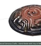 Multisensory finger labyrinth jewellery, Essential oil diffuser necklace red7 - Image 3