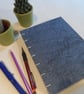 Hand made book with Coptic stitch binding and mixed papers (no 21)