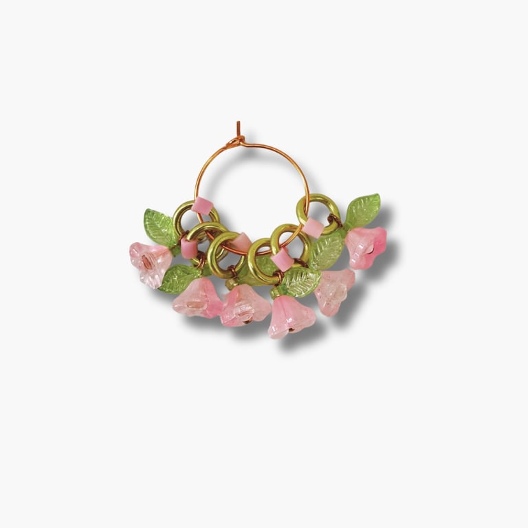 Flower Stitch markers for Knitting - Cherry Blossom
