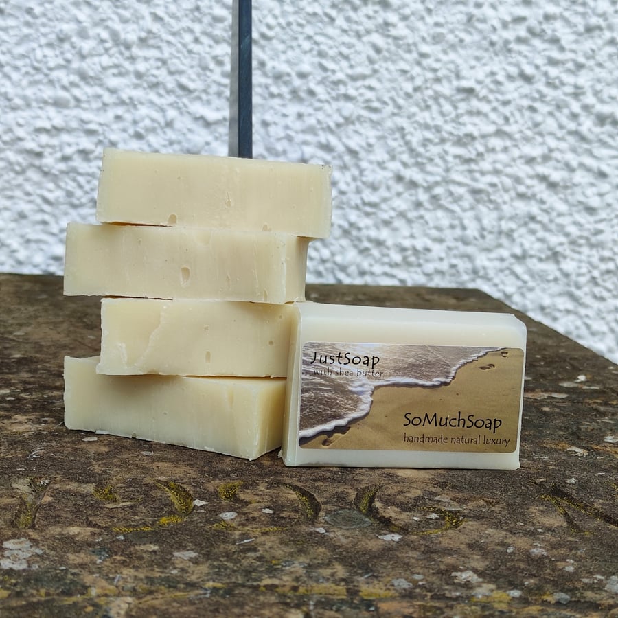 JustSoap unscented, luxurious, handmade, natural and zero waste soap bar