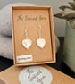 Mother of Pearl Heart Earrings - Image 6