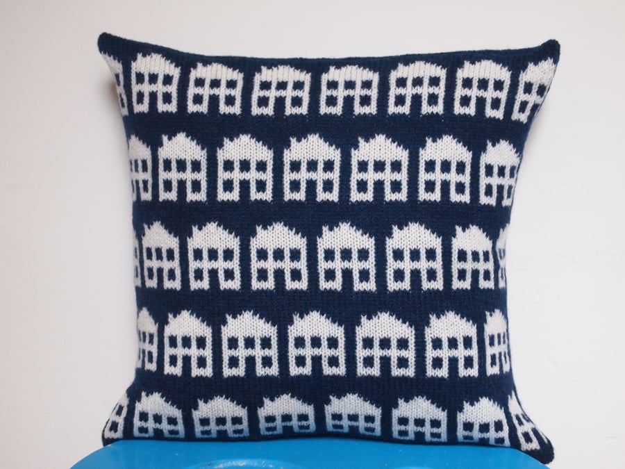 Rows Of Houses Cushion 