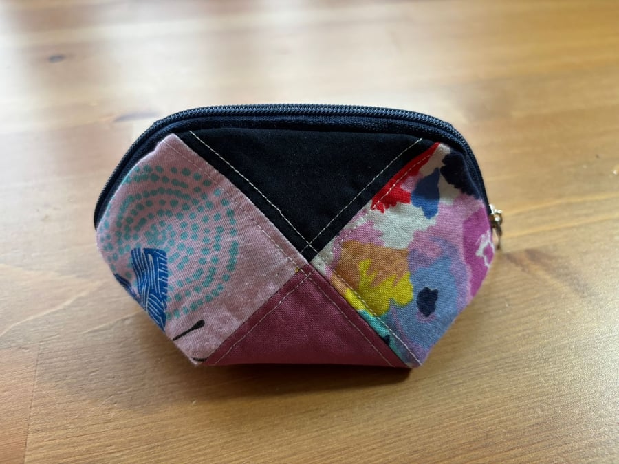 Patchwork diamond small purse