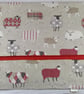 Straight and circular knitting needle case with red sheep, knitting needle pouch - Image 3