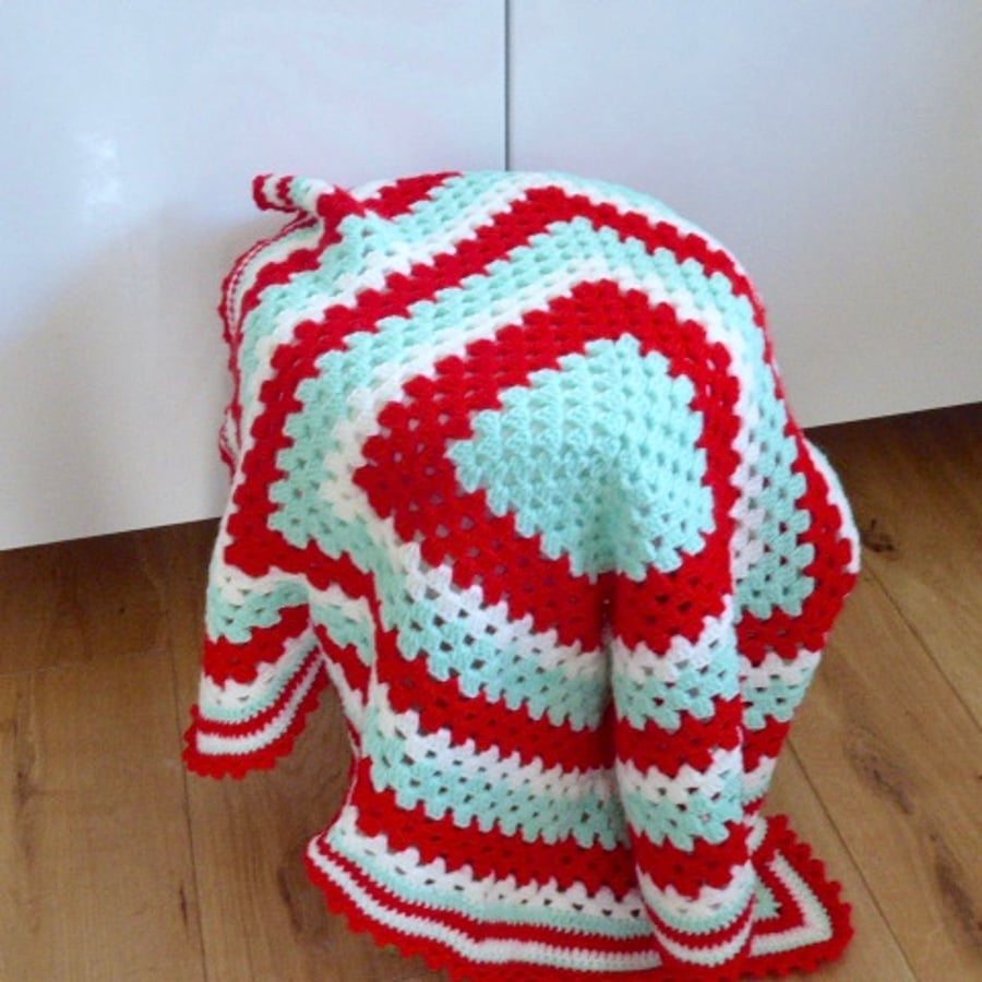  Crochet blanket, lap blanket, crochet throw