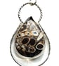 Necklace Silver Turitella Fossil Jewellery Teardrop Pendant Sustainable Gift - Image 1