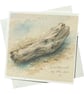 Weathered By The Sea Driftwood Card. Coastal Card - Image 2