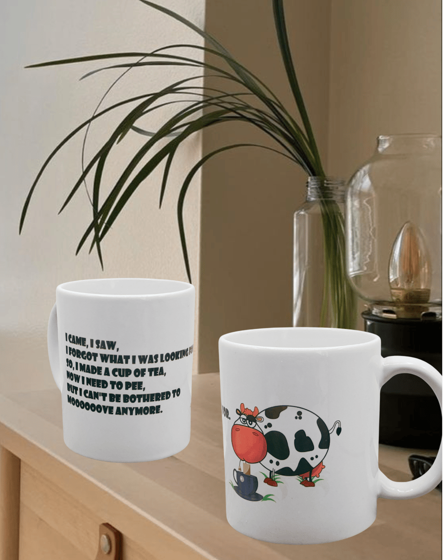 Personalised 11oz Funny Farm Cow Gift Coffee Mug