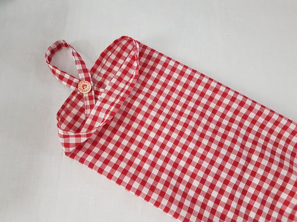 Carrier bag holder Handmade fabric bag tidy eco friendly bag for life storage re