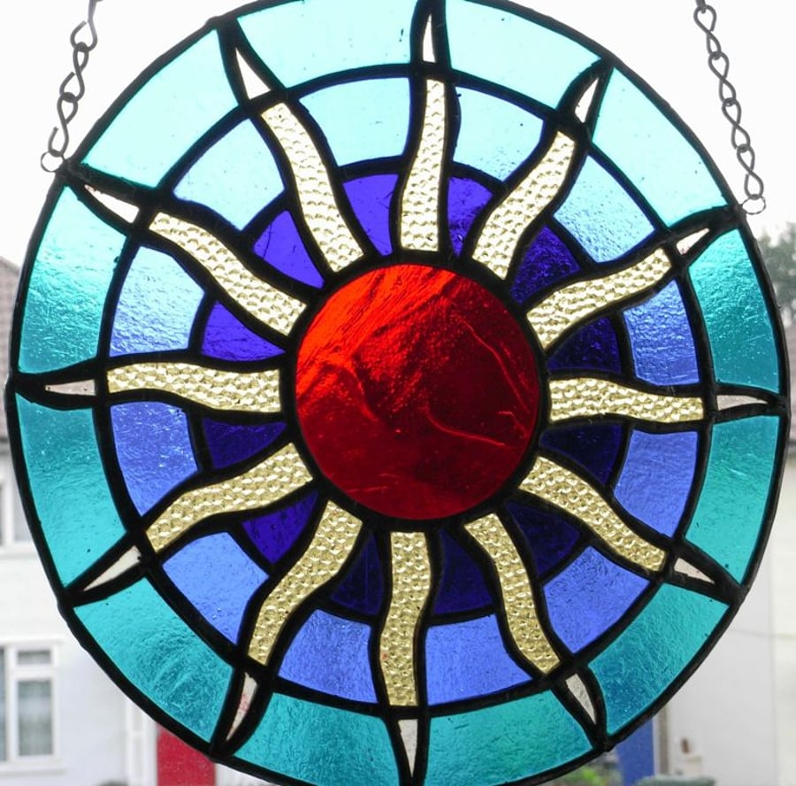 Hurdy Gurdy Stained  Glass
