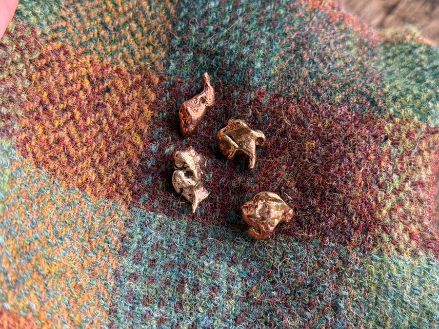 Copper Alloy Nugget Pin Badge - Mudlarking Find