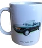 Saab 900 Convertible 1992 - 11oz Ceramic Mug for the Swedish Open Top Car fan - Image 1