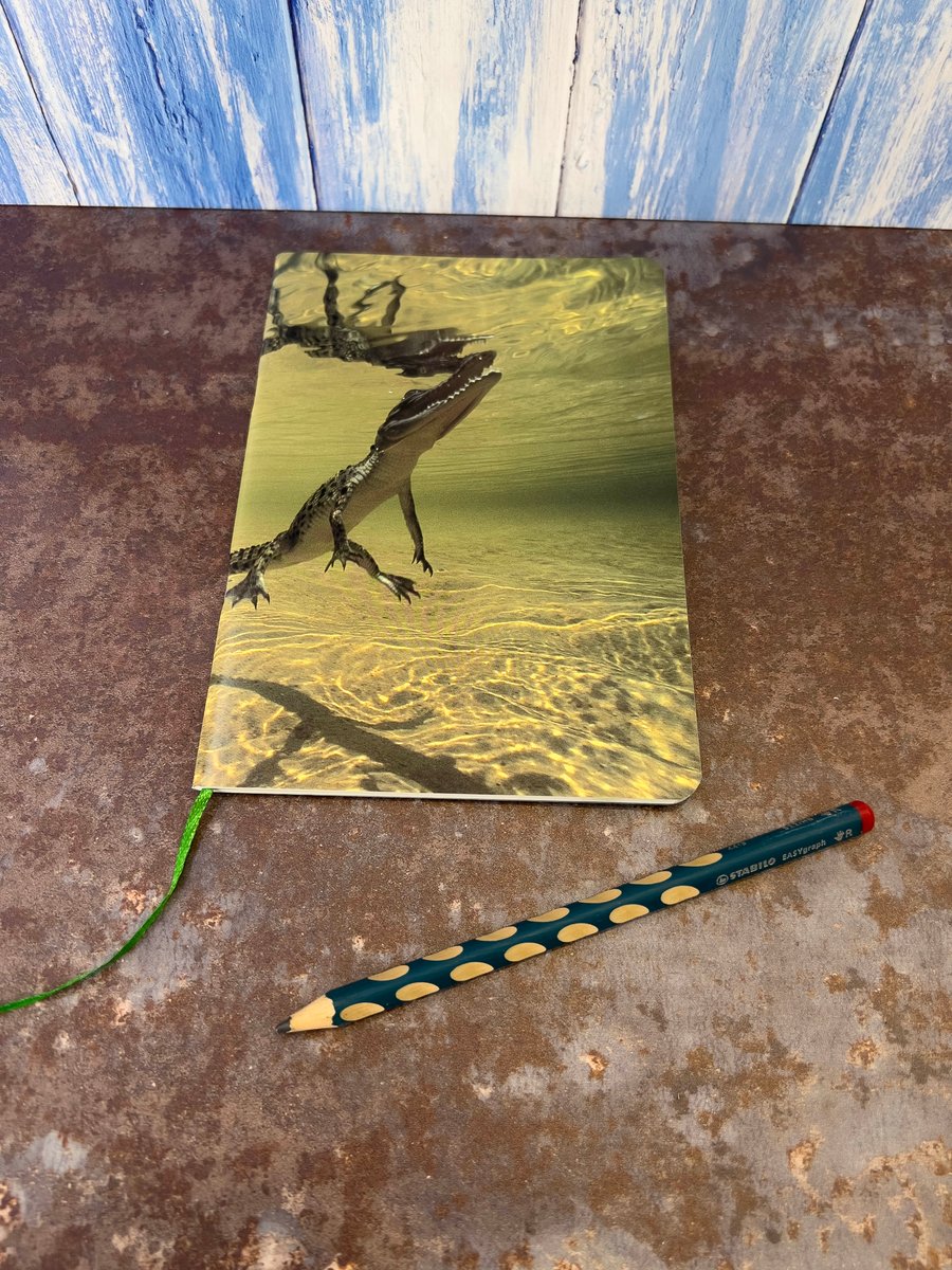 Notebook, Marine themed, A5 (ish), made from up-cycled and recycled materials.