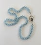 Aquamarine hand knotted necklace  - Image 5