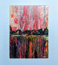 Lost Landscape Abstract Acrylic Painting on Paper - Image 1