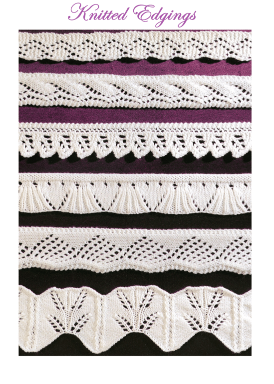 VINTAGE KNITTING PATTERN Knitted Edgings
