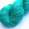 SALE: Titania - Silver Sparkly superwash merino 4-ply yarn