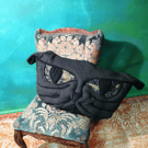 Fat Cats cat face cushions
