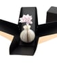 Rainbow Mini vase with Paper Rose Flowers - Image 9