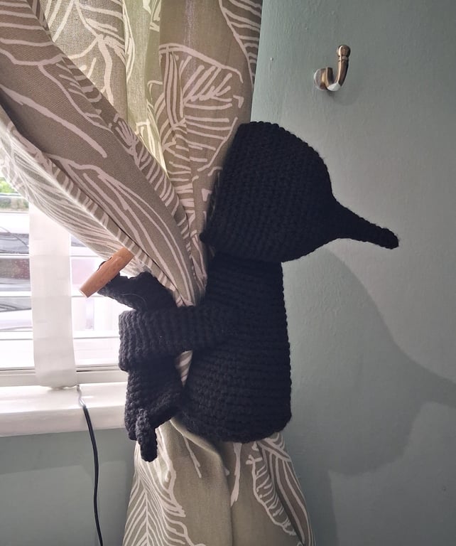 Crocheted curtain tie backs 