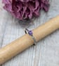 Sterling Silver Amethyst  'Twilight' Patterned Stacking Ring - JBJ9008 - Image 5