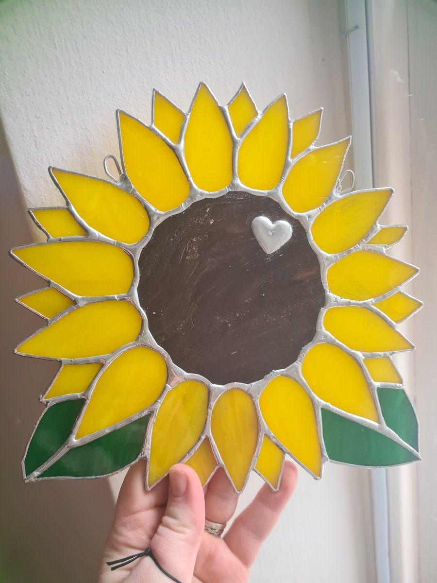 Stained glass sunflower 