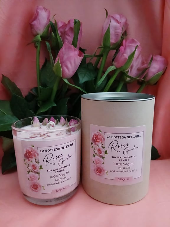 Rose Soy Candle Floral and Aromatic