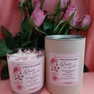 Rose Soy Candle Floral and Aromatic