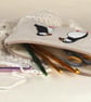 Pencil Case Crafters Pouch Handmade Puffin Nature Wildlife  - Image 4