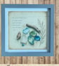 Seaside Curiosities Shadow Box – Handmade Coastal Wall Art. Sea Glass Art