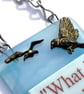 Handmade Fused Glass What If I Fall What If You Fly Hanging Picture Suncatcher  - Image 6