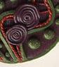 Abstract Design Polymer Clay Pendant - Image 3