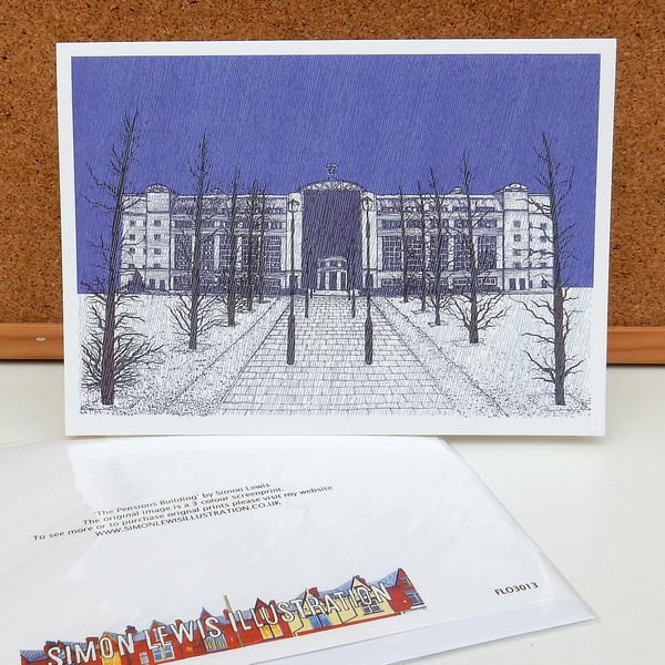 Pensions Building - Leeds Greeting Card