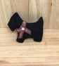 Felt Scotty Dog Brooch. (068) - Image 1