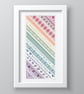 003 - Twisted Diagonal Rainbow Band Alphabet Sampler on Black - CS Pattern - Image 4
