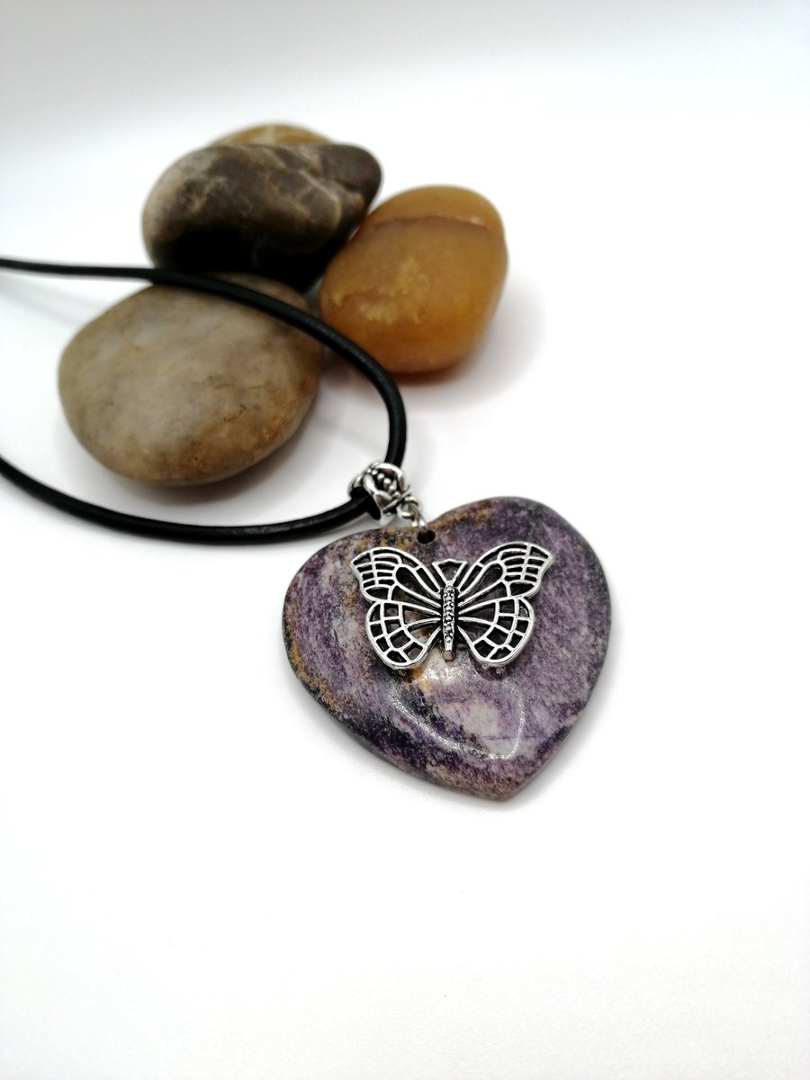 Agate Butterfly Necklace