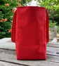 Lovely red water resistant bag, shoulder straps, reinforced base. - Image 8