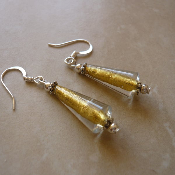 Gold Cone Earrings