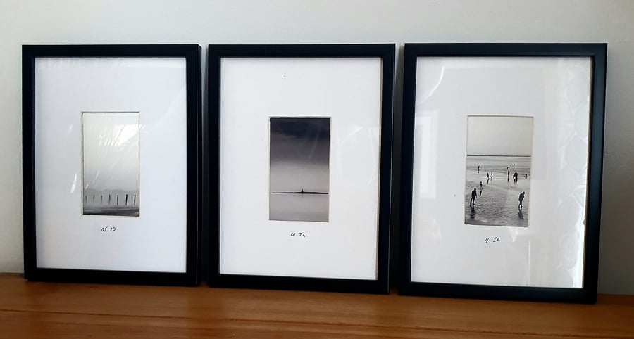 Ayrshire Coast ; Scotland set of 3 framed mini prints