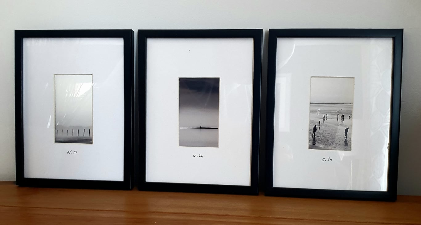 Ayrshire Coast ; Scotland set of 3 framed mini prints