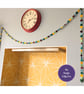Felt circle confetti garland handmade from wool blend felt - Image 3