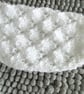 16" White Sparkle Round Neck Lace Cardigan - Image 3