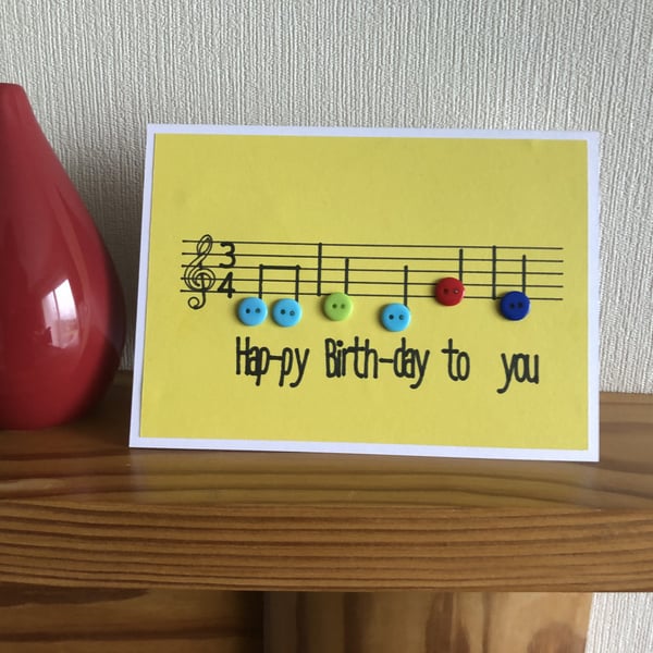 Musical Birthday - Blank Birthday Card