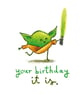 Cute Yoda Birthday Card - Image 5