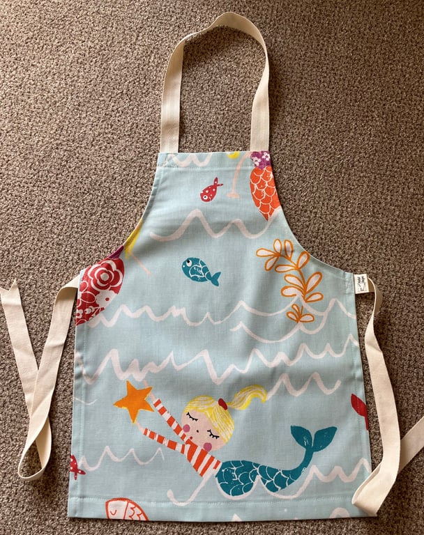 Child's Mermaid Apron, Handmade in the UK