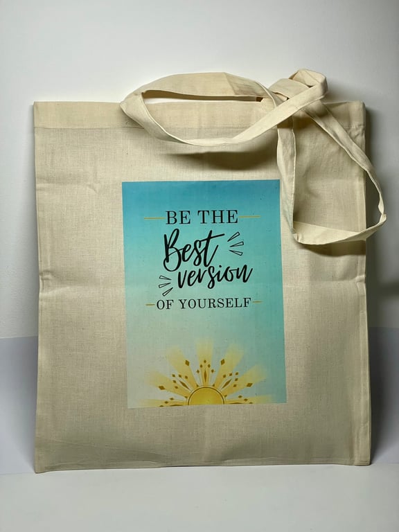 Tote Bag with Quote, Handmade